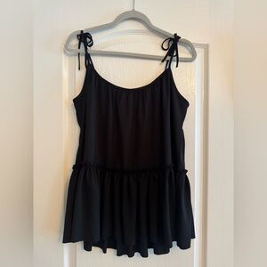 flowy black tank top